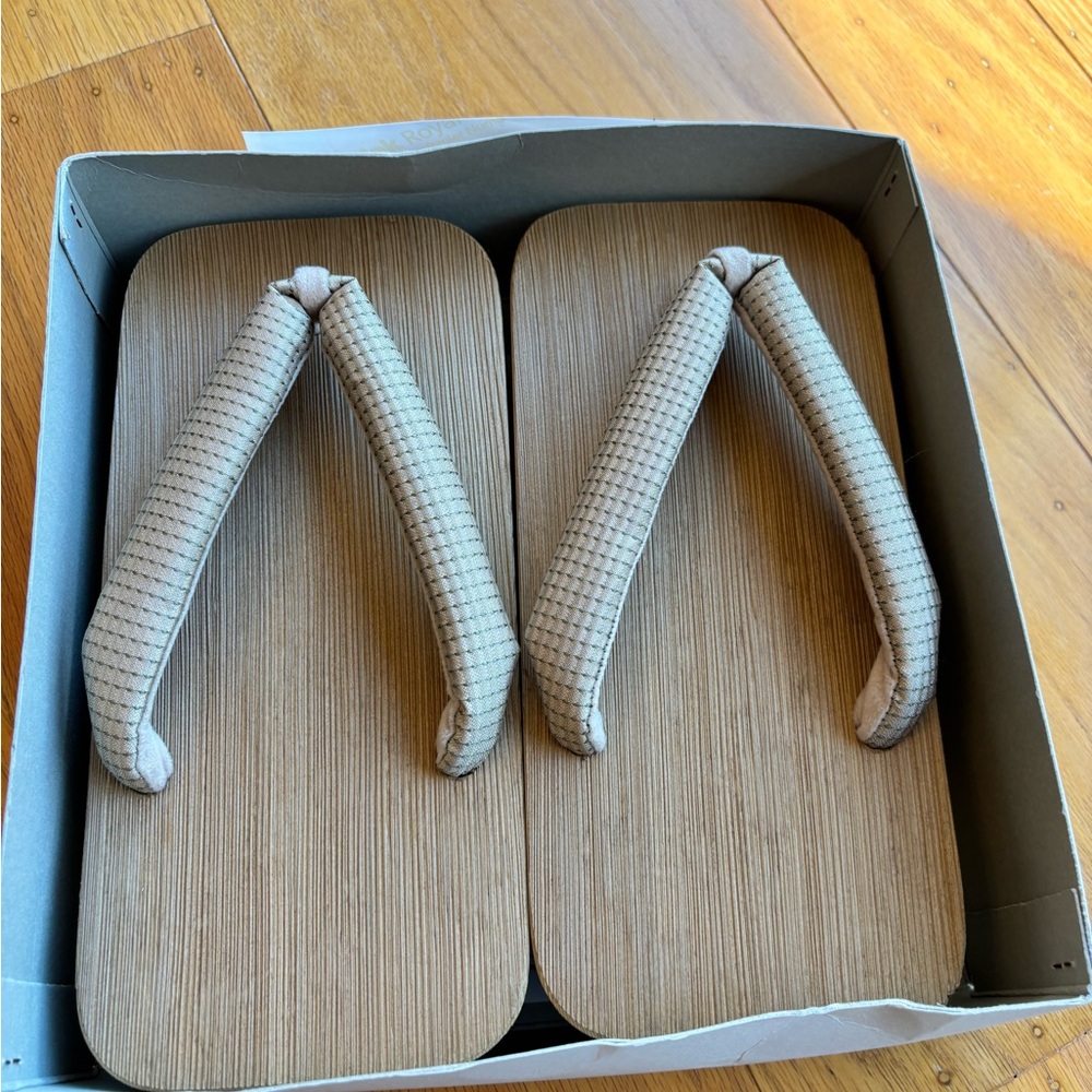 Beige Woven Sandals
